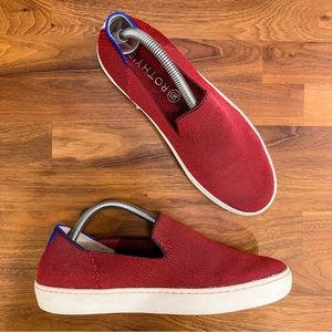 🍋 Rothy’s • Women’s Maroon “The City” Slip On Sneaker Size 8.5